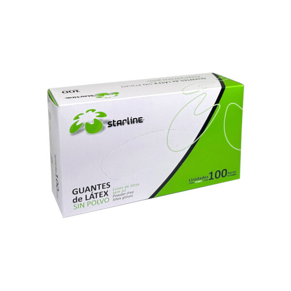 Guantes de látex sin polvo